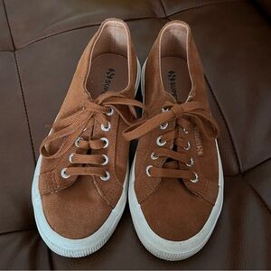 Superga Brown Suede Sneakers Size 6